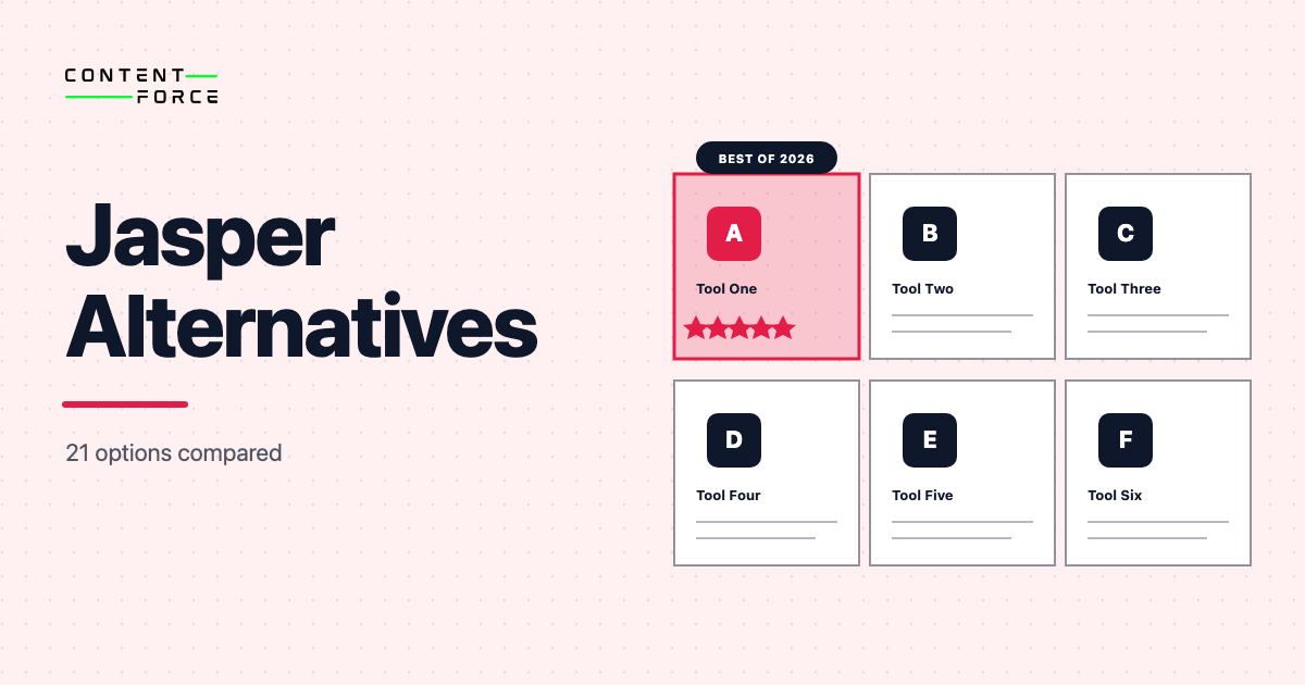 Contentforce featured image: Jasper Alternatives