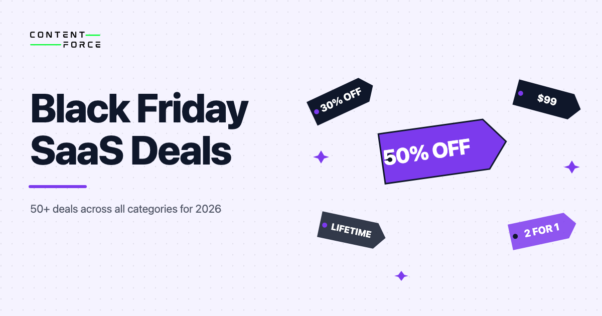 Best SaaS Black Friday and Cyber Monday Deals 2026