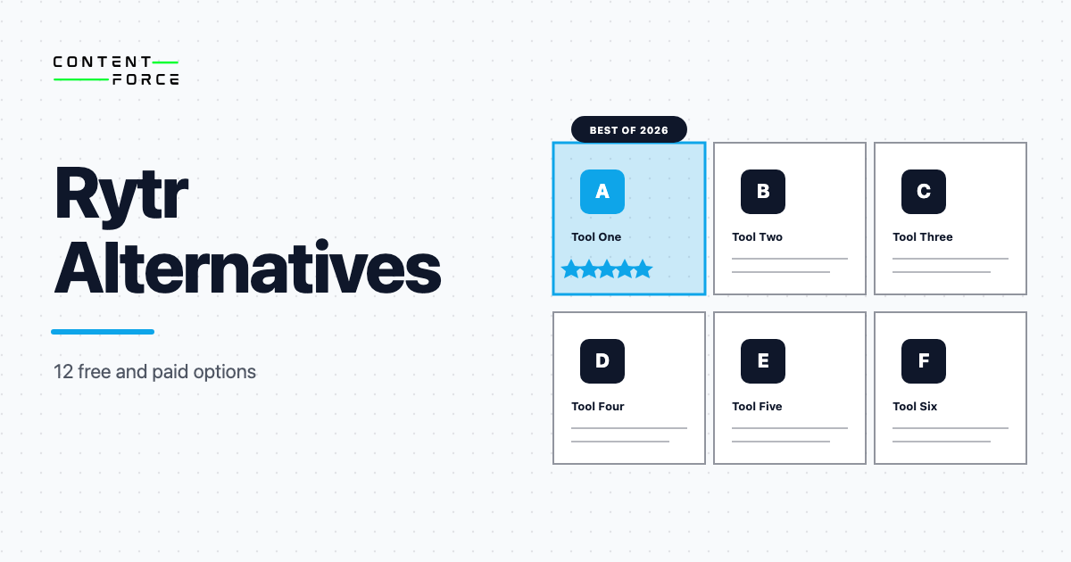 Contentforce featured image: Rytr Alternatives