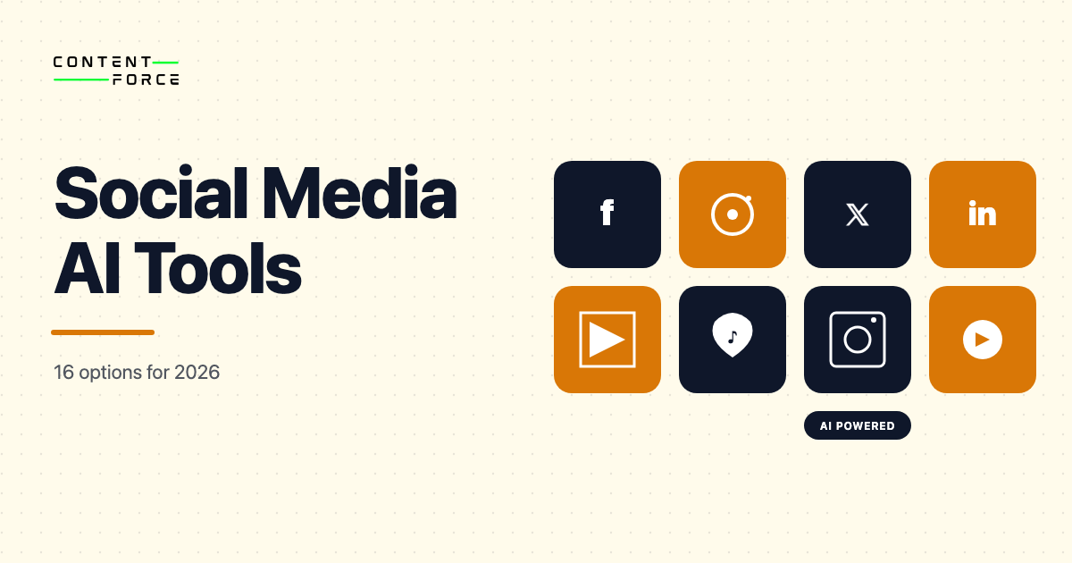 Contentforce featured image: Social Media AI Tools