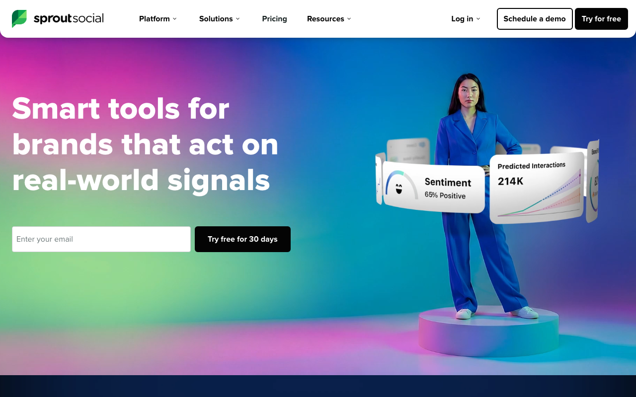 Sprout Social enterprise social media management platform screenshot