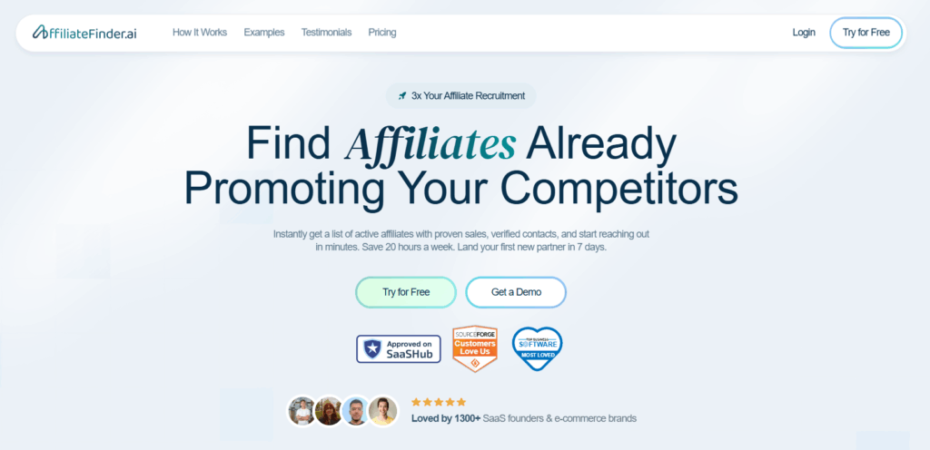 Affiliate Finder screenshot