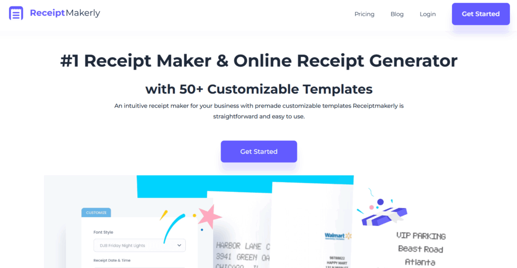 Receiptmakerly screenshot