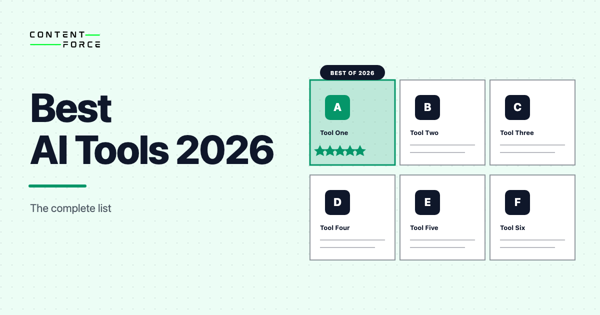 Contentforce featured image: Best AI Tools 2026