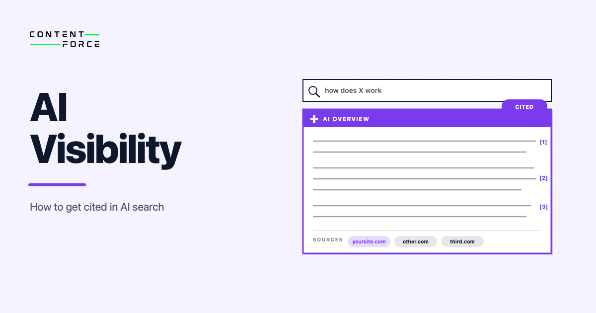 Contentforce featured image: AI Visibility