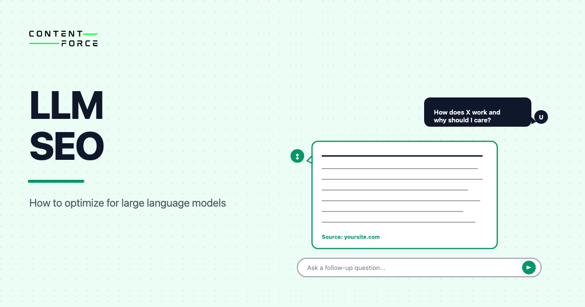 Contentforce featured image: LLM SEO