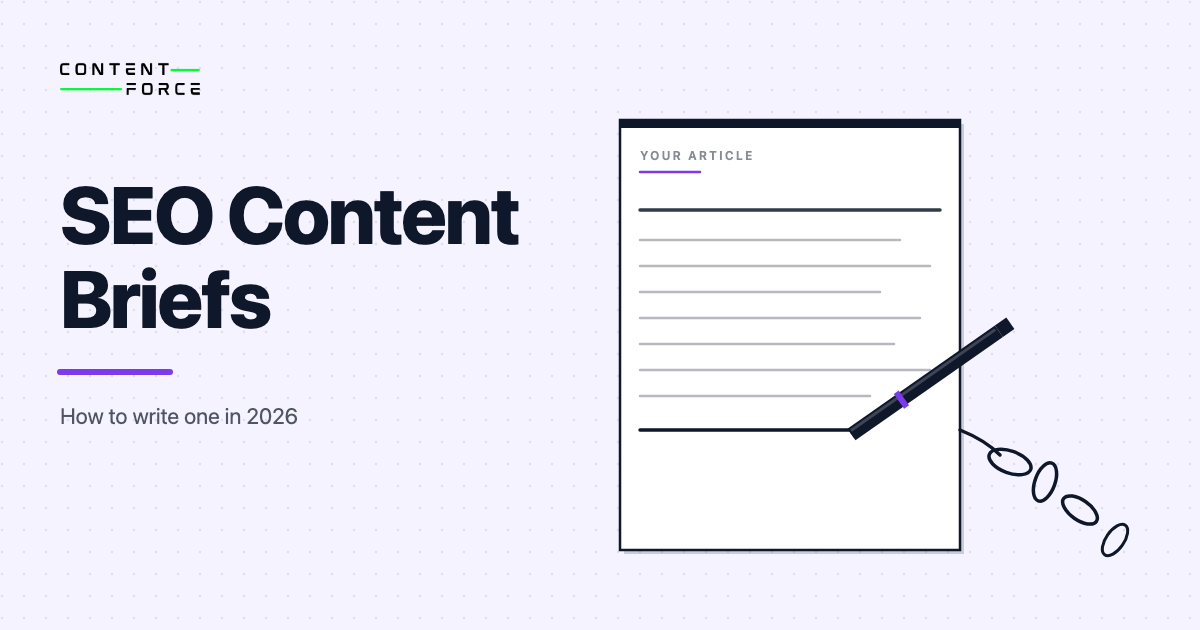 Contentforce featured image: SEO Content Briefs