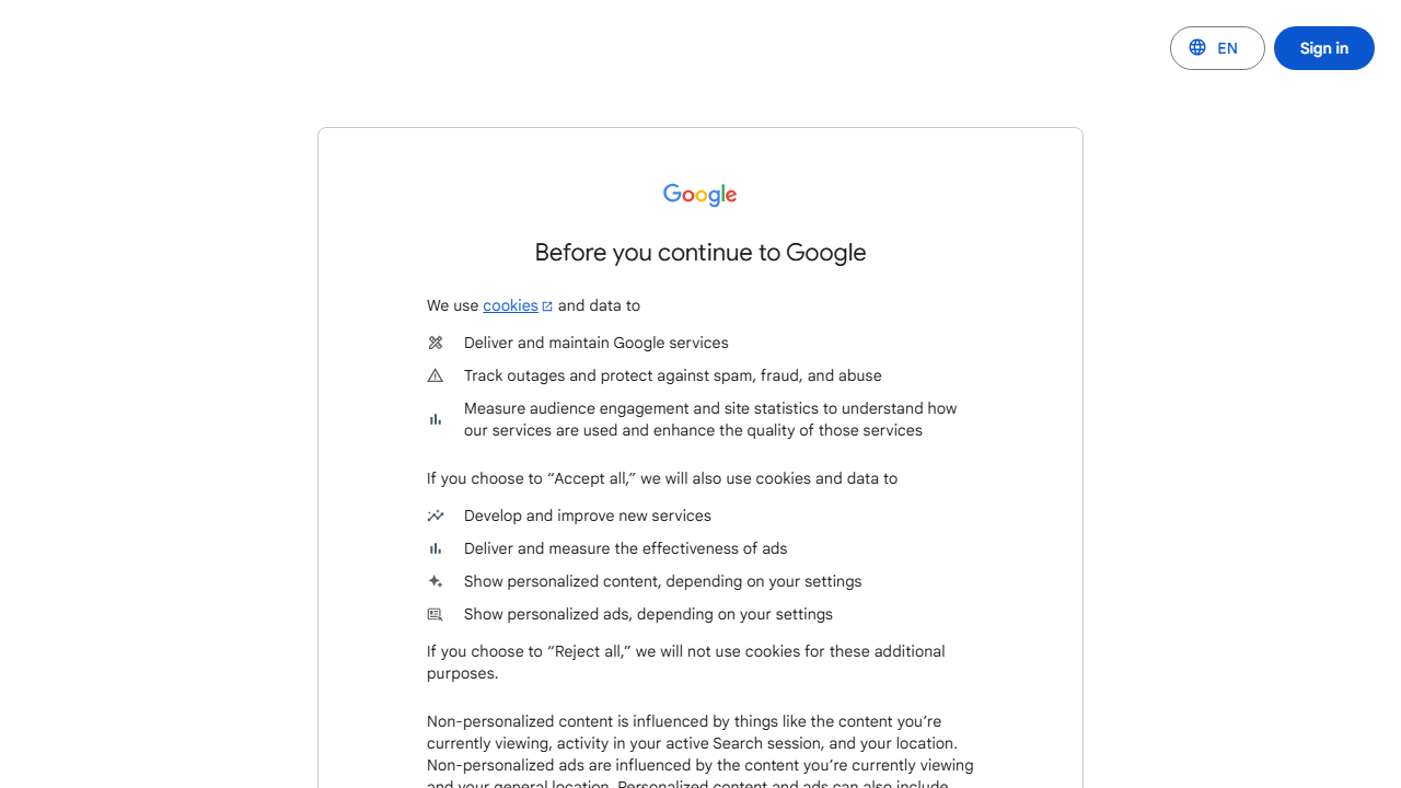 Google Keyword Planner homepage