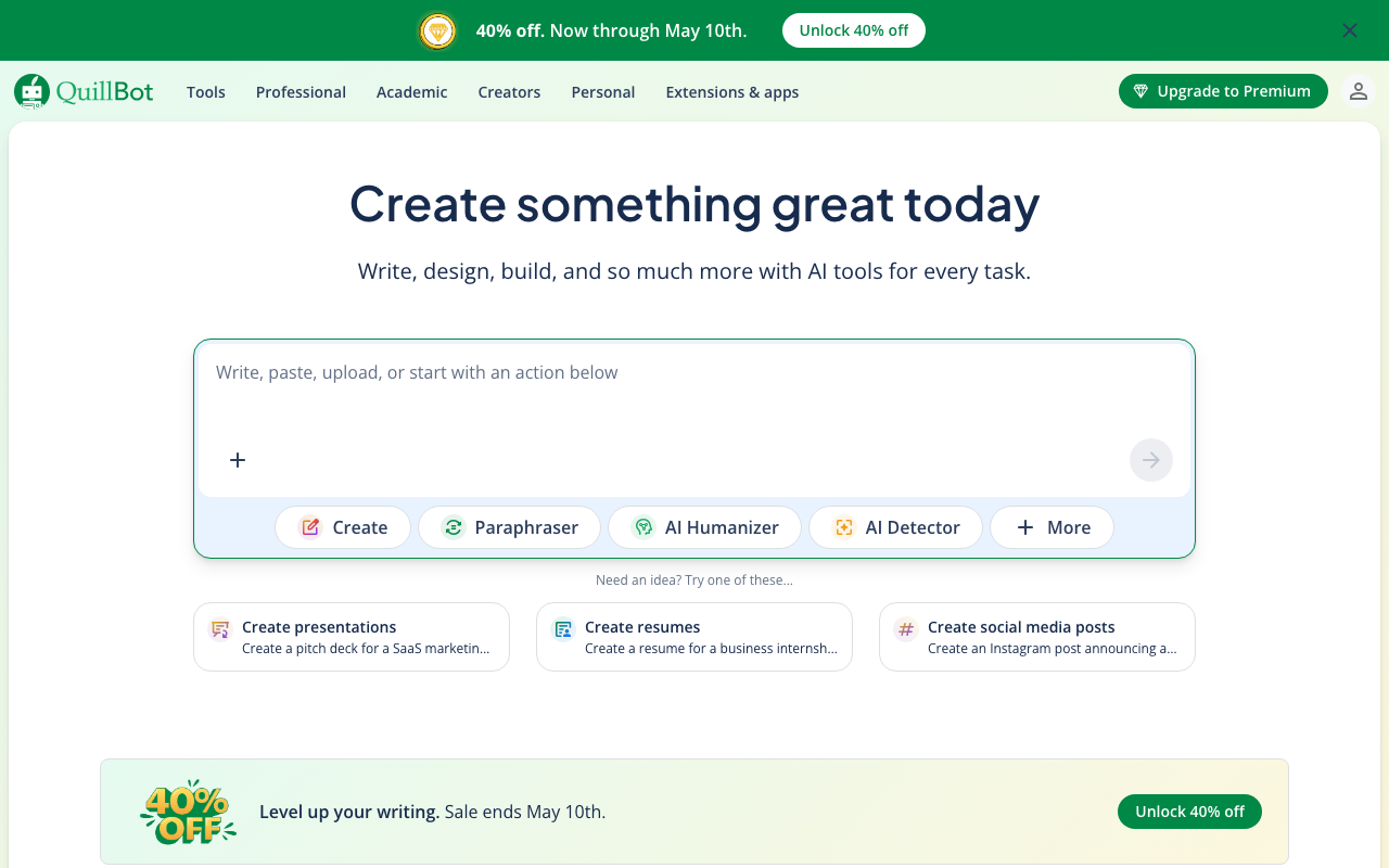 QuillBot paraphrasing and grammar checker