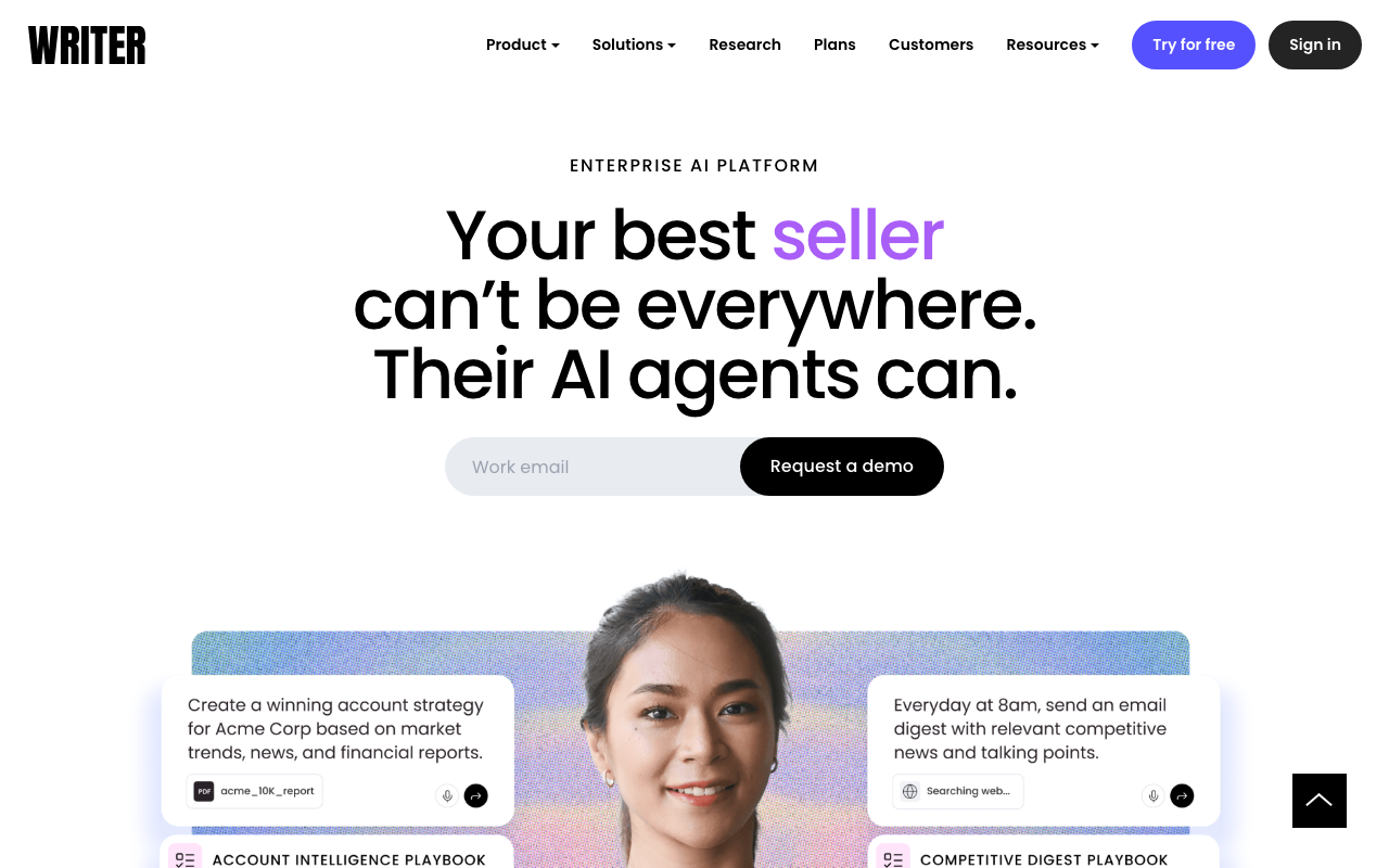 Writer.com enterprise team writing platform