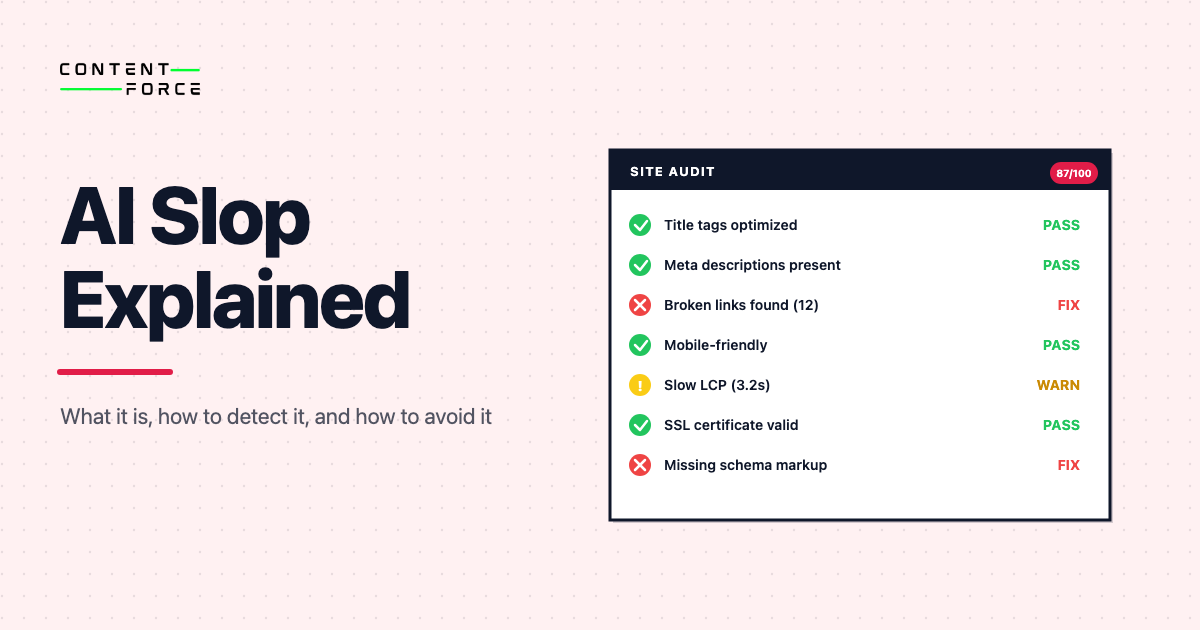 Contentforce featured image: What Is AI Slop