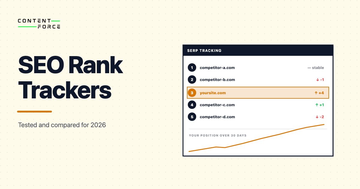 Contentforce featured image: SEO Rank Trackers