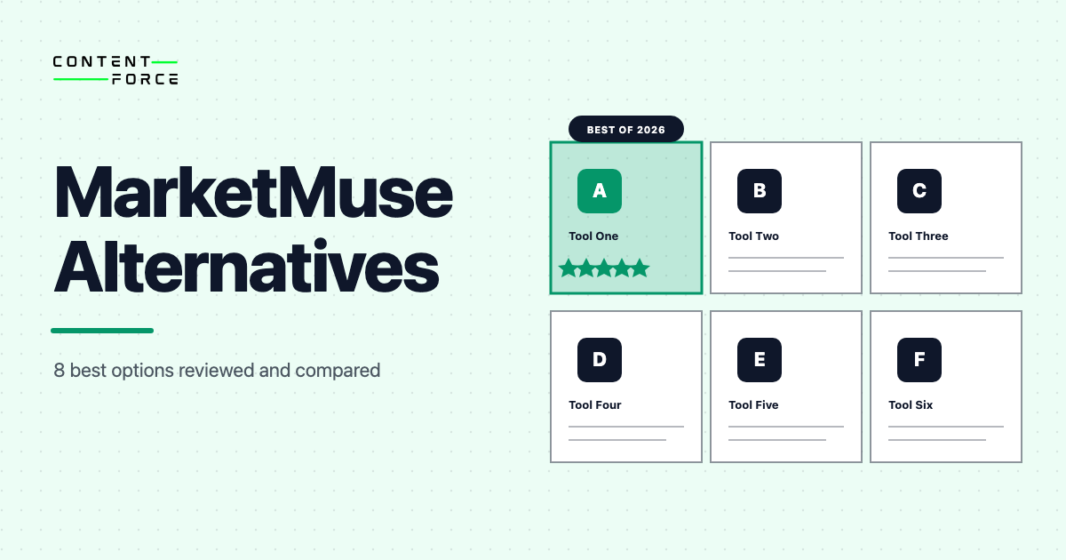 Contentforce featured image: MarketMuse Alternatives
