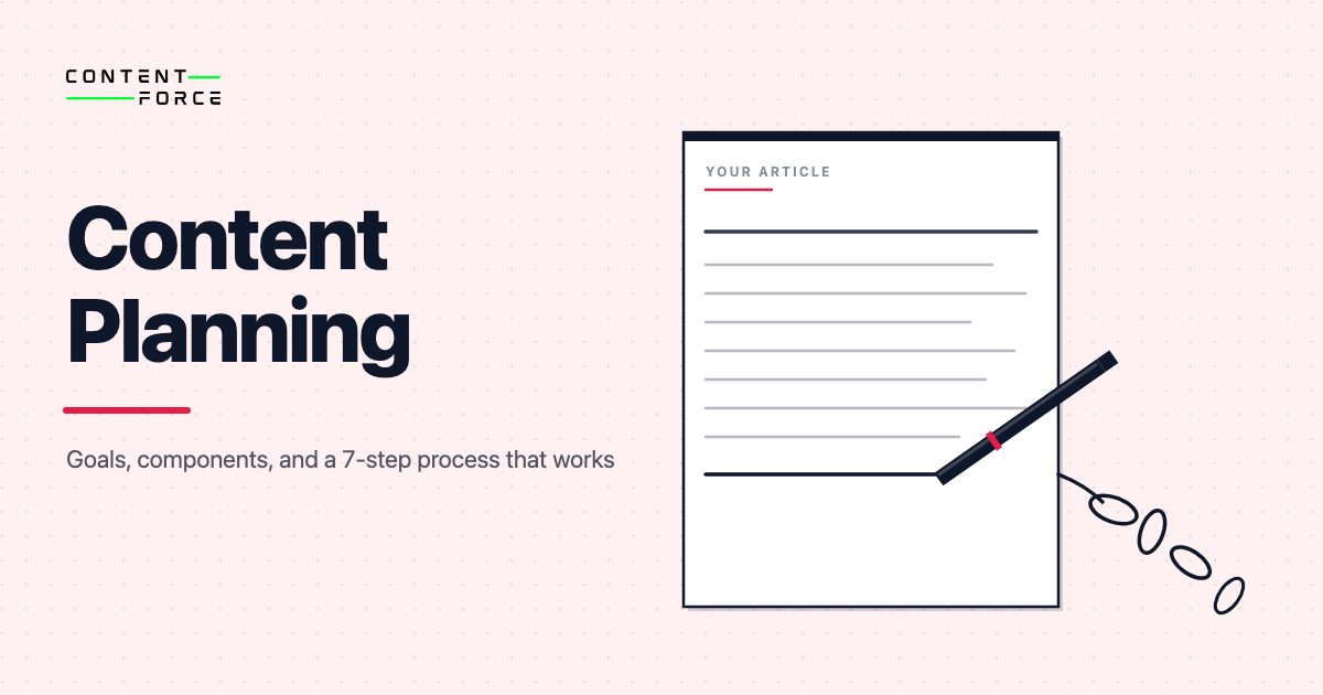 Contentforce featured image: Content Planning: How to Build a Plan Your Team Will Actually Use