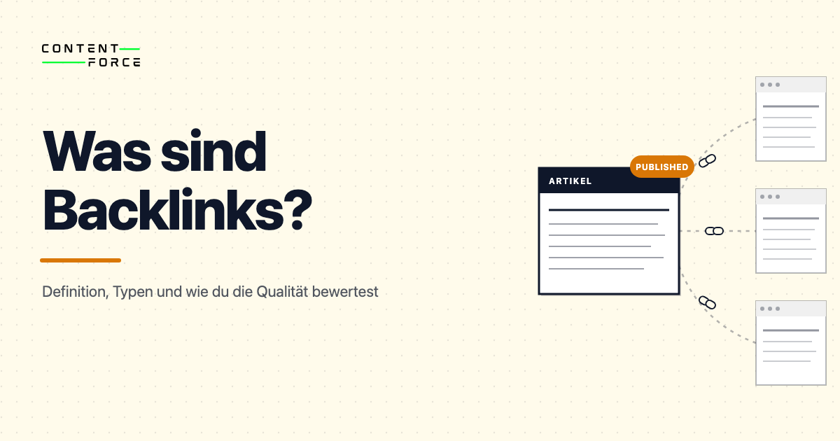 Contentforce Featured Image: Was sind Backlinks