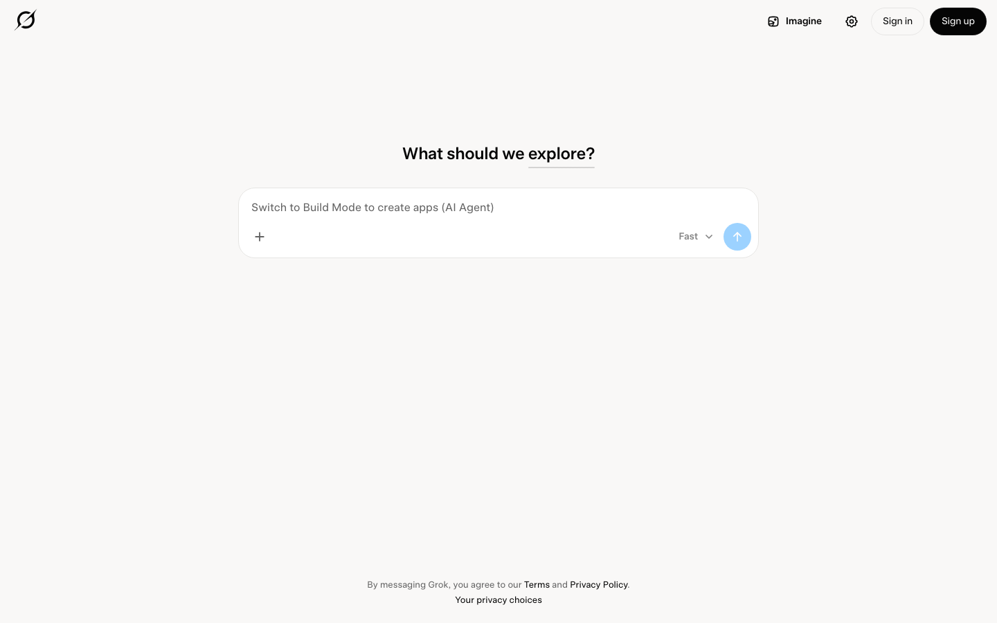 Grok AI search interface screenshot